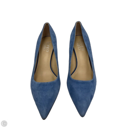 Shoes Heels Kitten By Franco Sarto In Blue, Size: 7