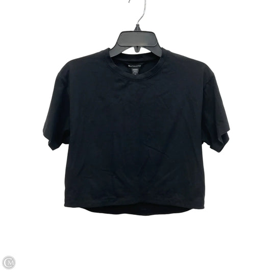 Athletic Top Short Sleeve By Athleta In Black, Size: Xs