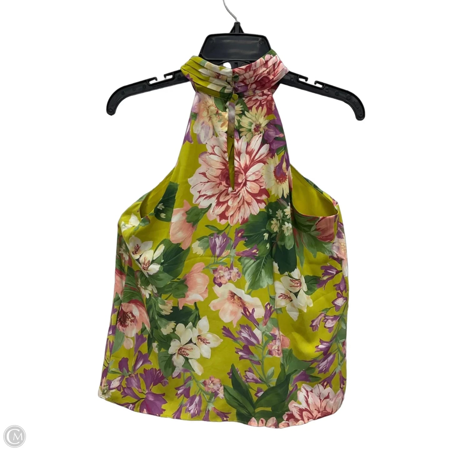 Top Sleeveless By Express In Green & Purple, Size: S