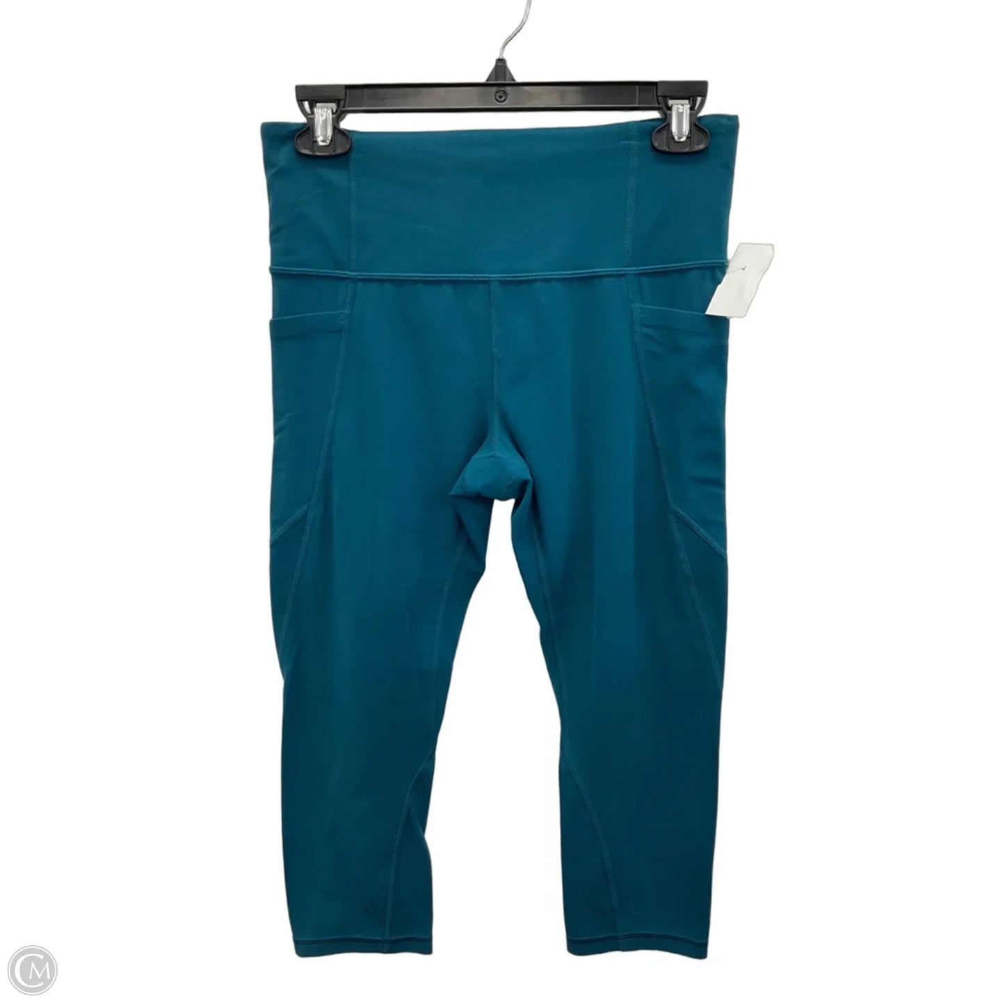Athletic Leggings Capris By Athleta In Teal, Size: M