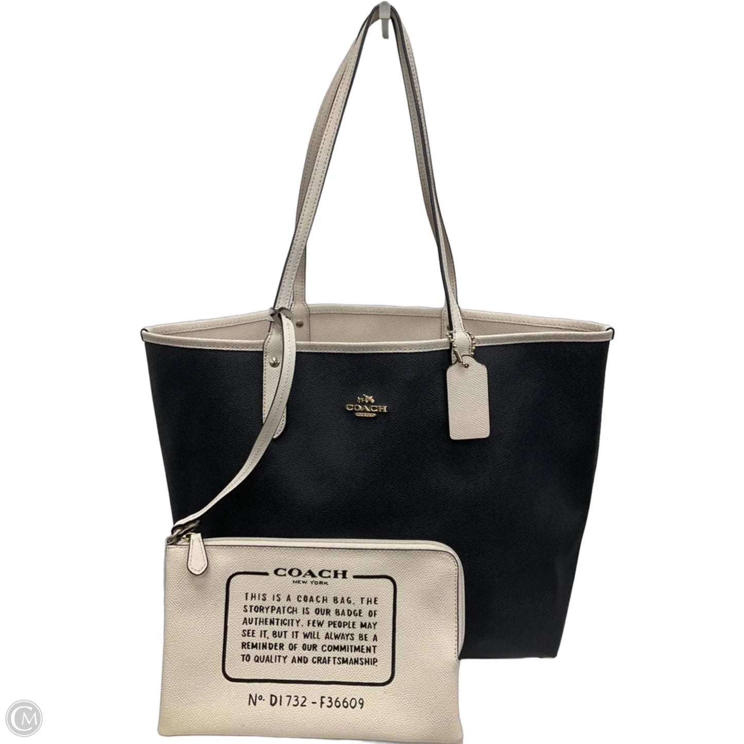 Handbag Designer By Coach, Size: Large