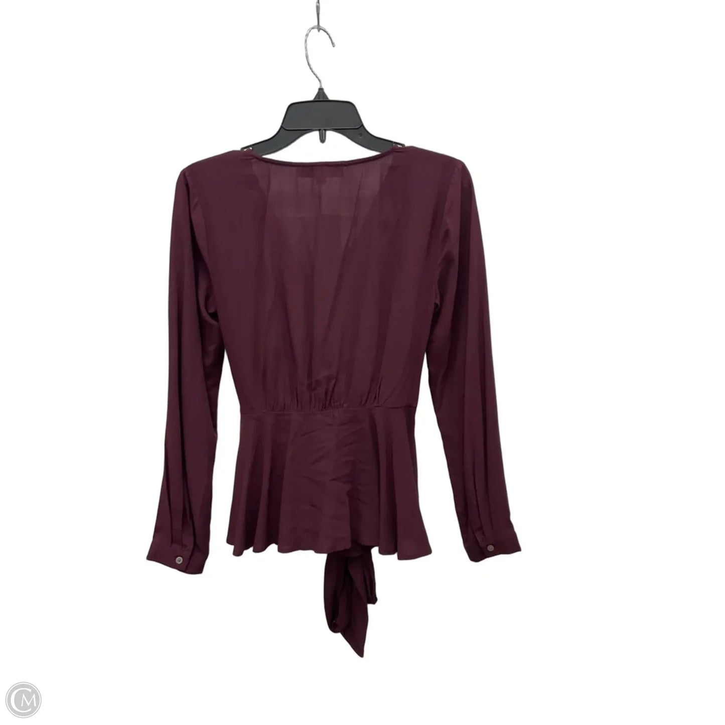 Top Long Sleeve By Loft In Maroon, Size: Sp
