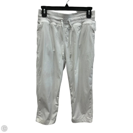 Athletic Capris By Lululemon In White, Size: 6