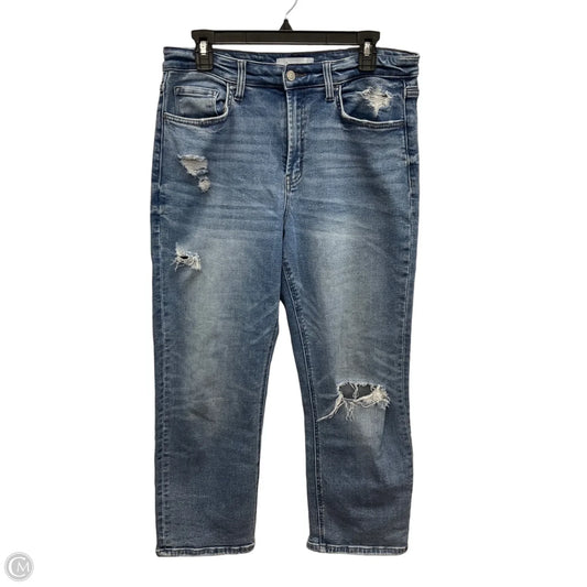 Jeans Straight By Vervet In Blue Denim, Size: 10