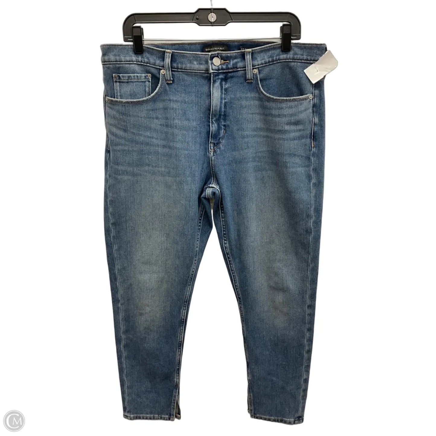 Jeans Skinny By Banana Republic In Blue Denim, Size: 12