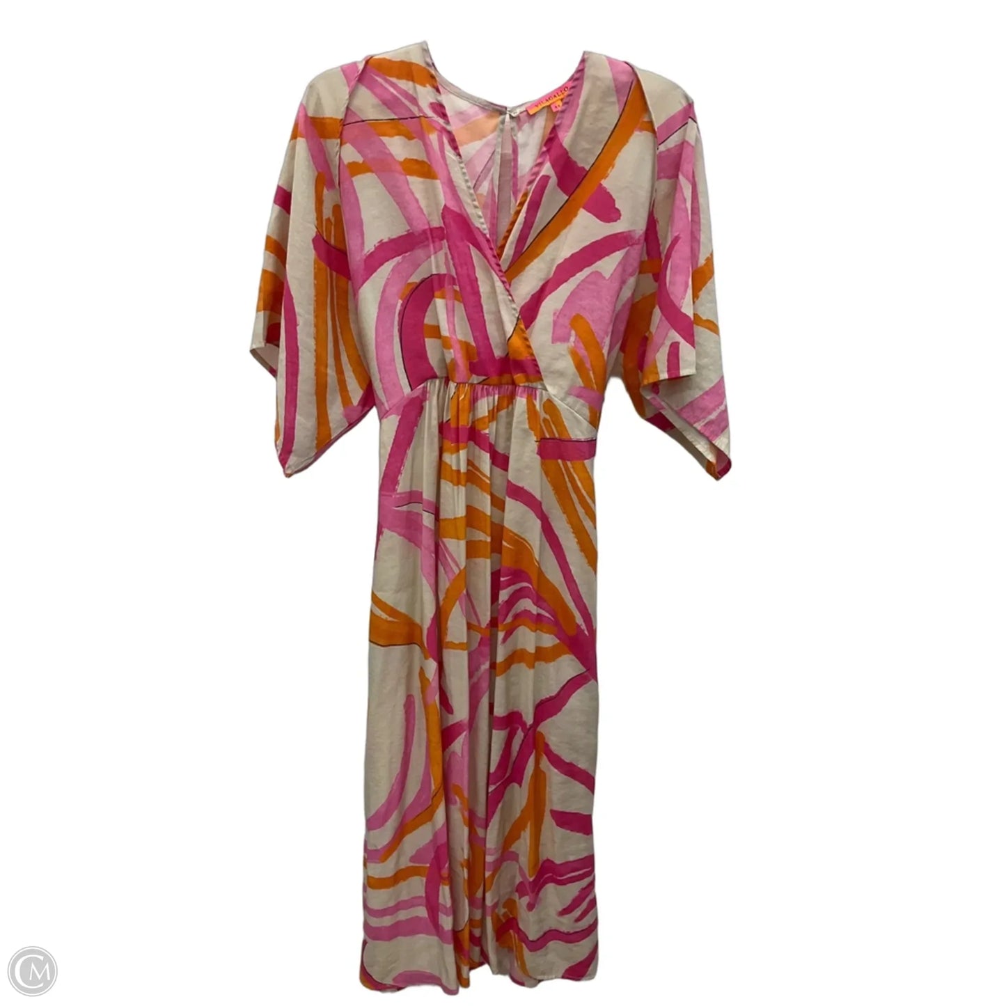 Dress Casual Maxi By Cma In Orange & Pink, Size: Xl
