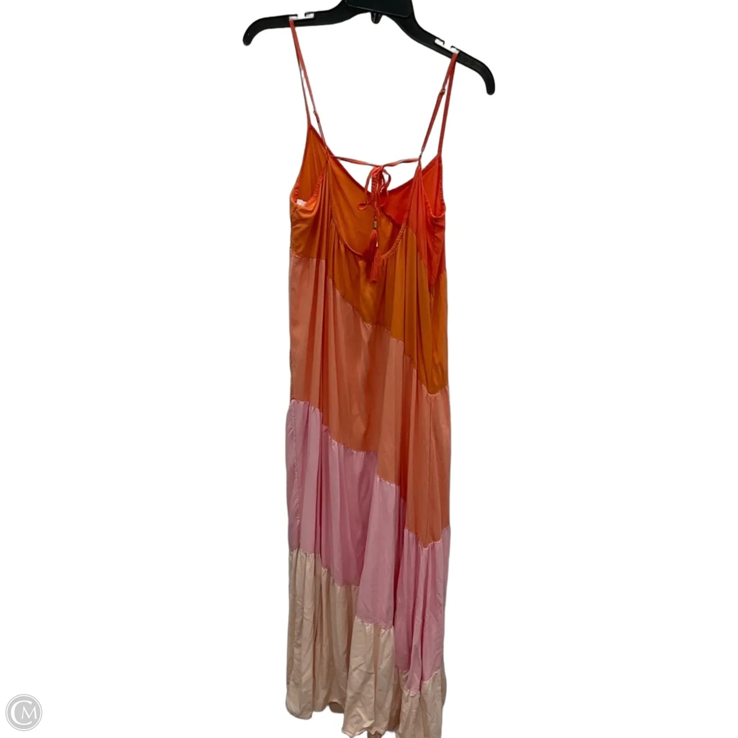 Dress Casual Maxi By Cma In Orange & Pink, Size: Xl