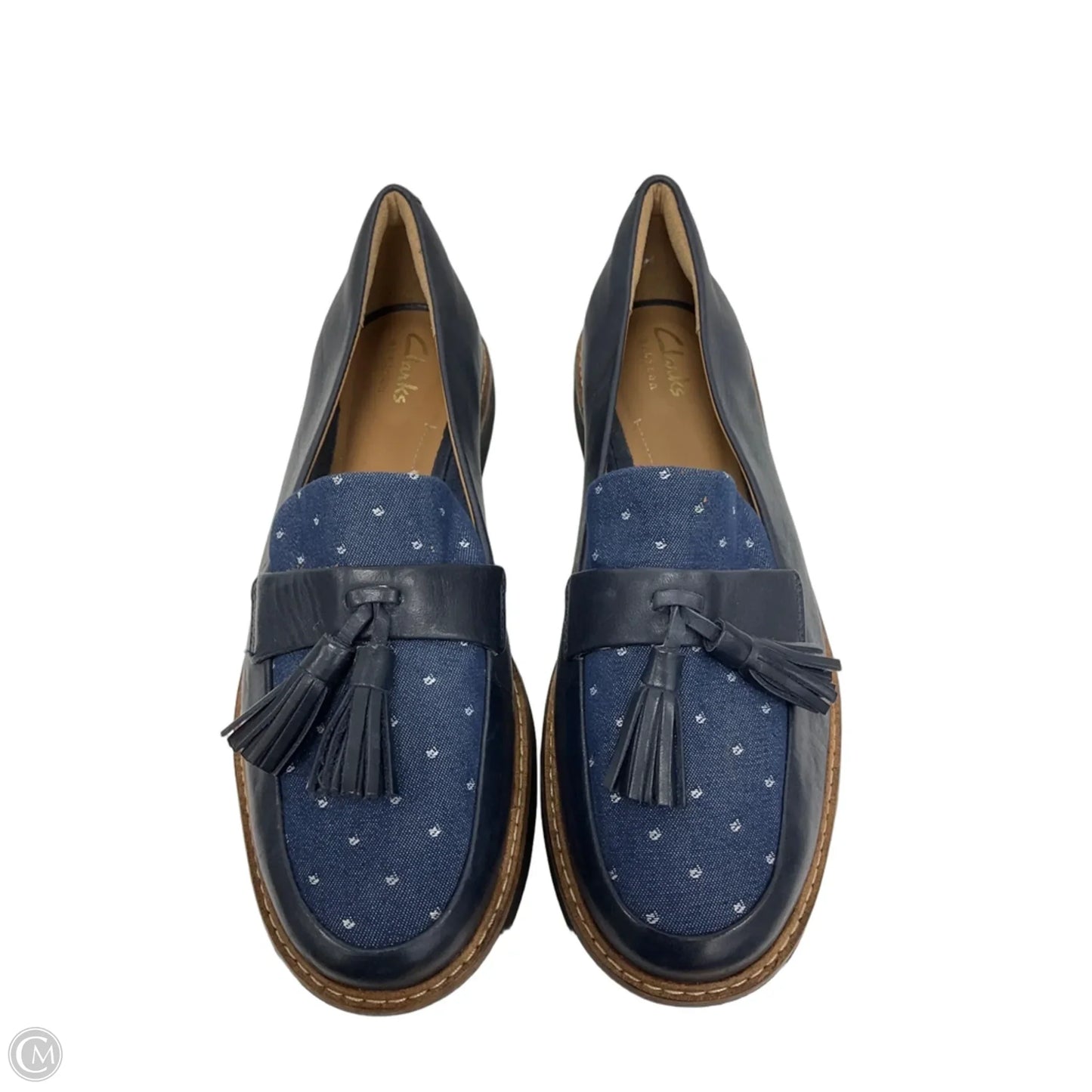 Shoes Flats By Clarks In Blue, Size: 6.5