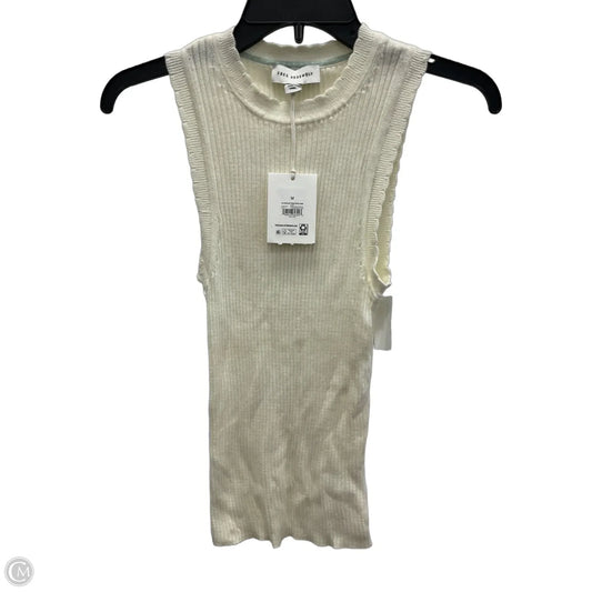 Top Sleeveless By Free Assembly In Cream, Size: M