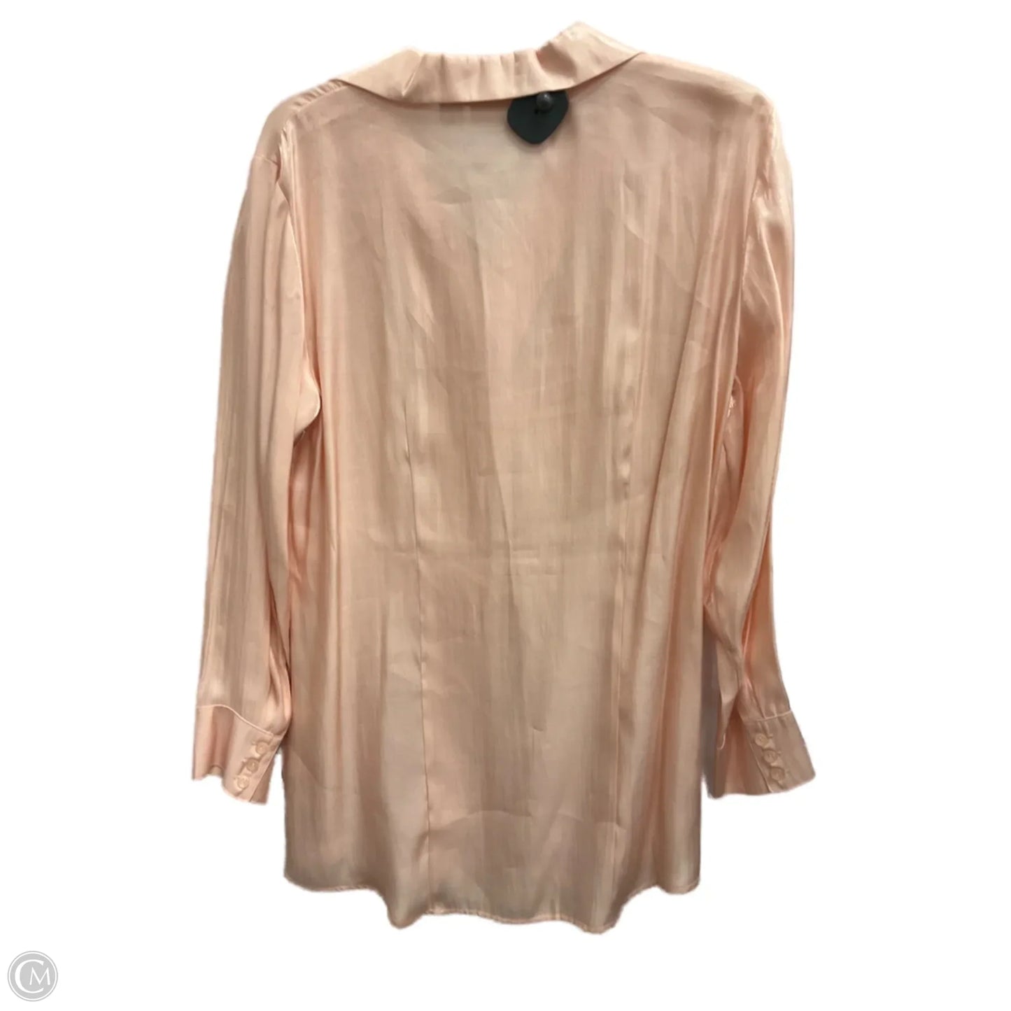 Blouse Long Sleeve By Chicos In Pink, Size: L