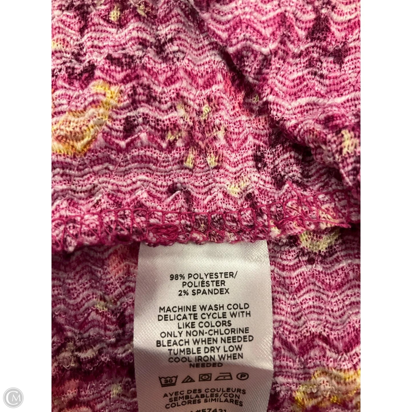 Top Short Sleeve By Loft In Pink, Size: Xs