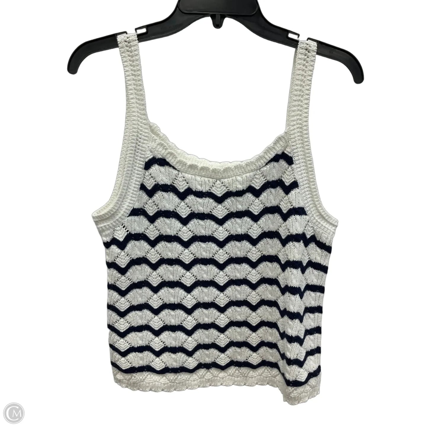 Top Sleeveless By J. Crew In Striped Pattern, Size: M
