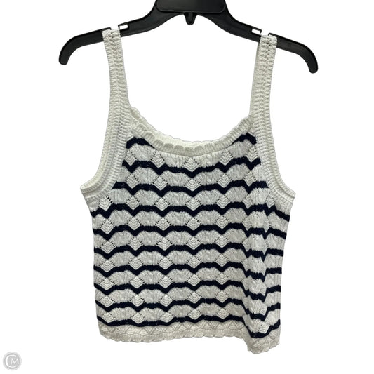 Top Sleeveless By J. Crew In Striped Pattern, Size: M