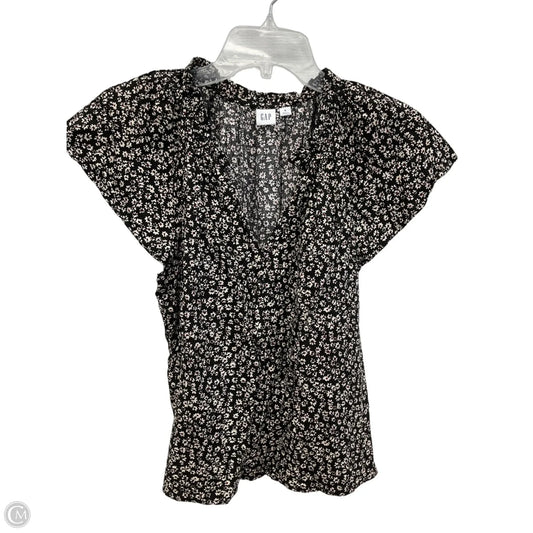 Top Short Sleeve By Gap In Floral Print, Size: M