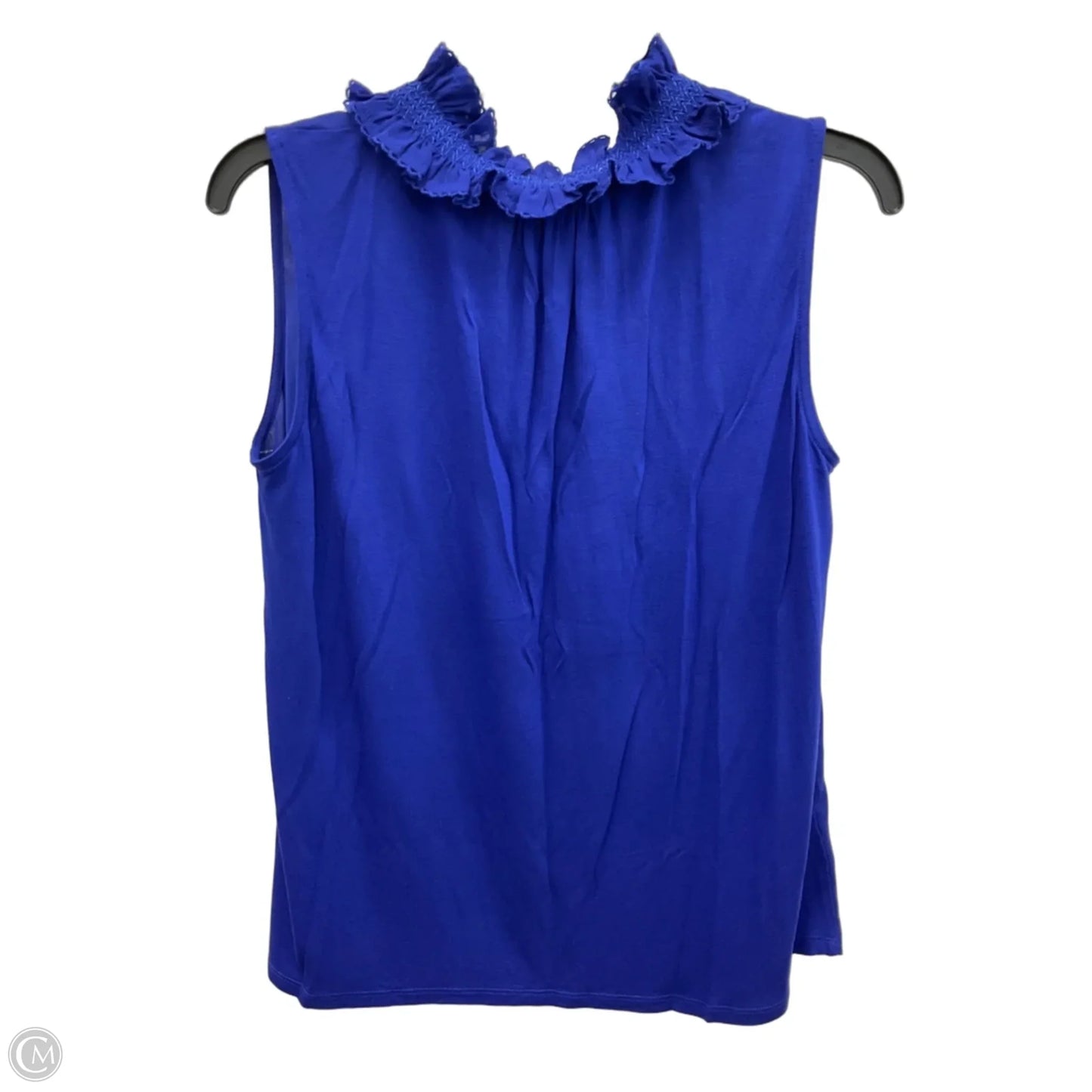 Top Sleeveless By Loft In Blue, Size: M
