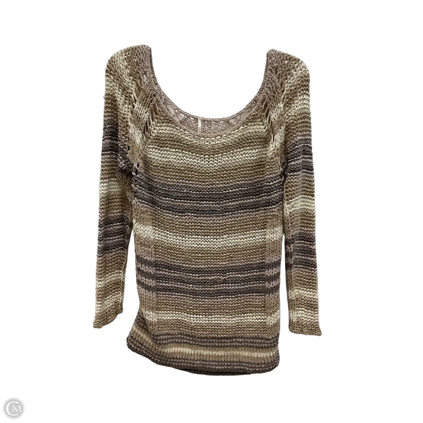 Top Long Sleeve By Free People In Brown, Size: M
