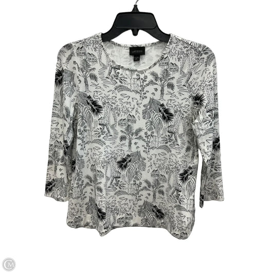Top 3/4 Sleeve By J. Jill In Black & White, Size: Xs