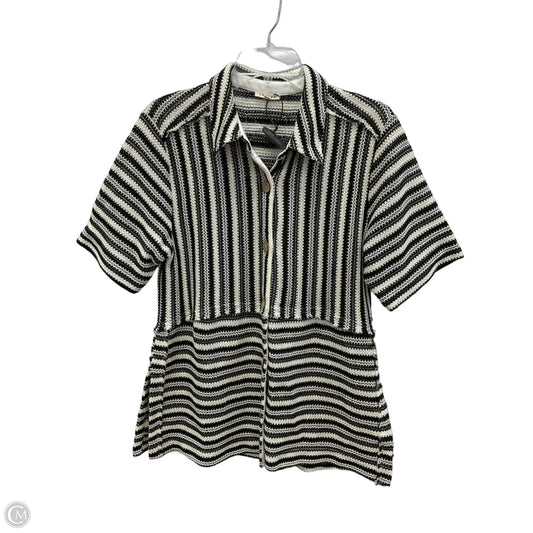 Top Short Sleeve By Jodifl In Striped Pattern, Size: S
