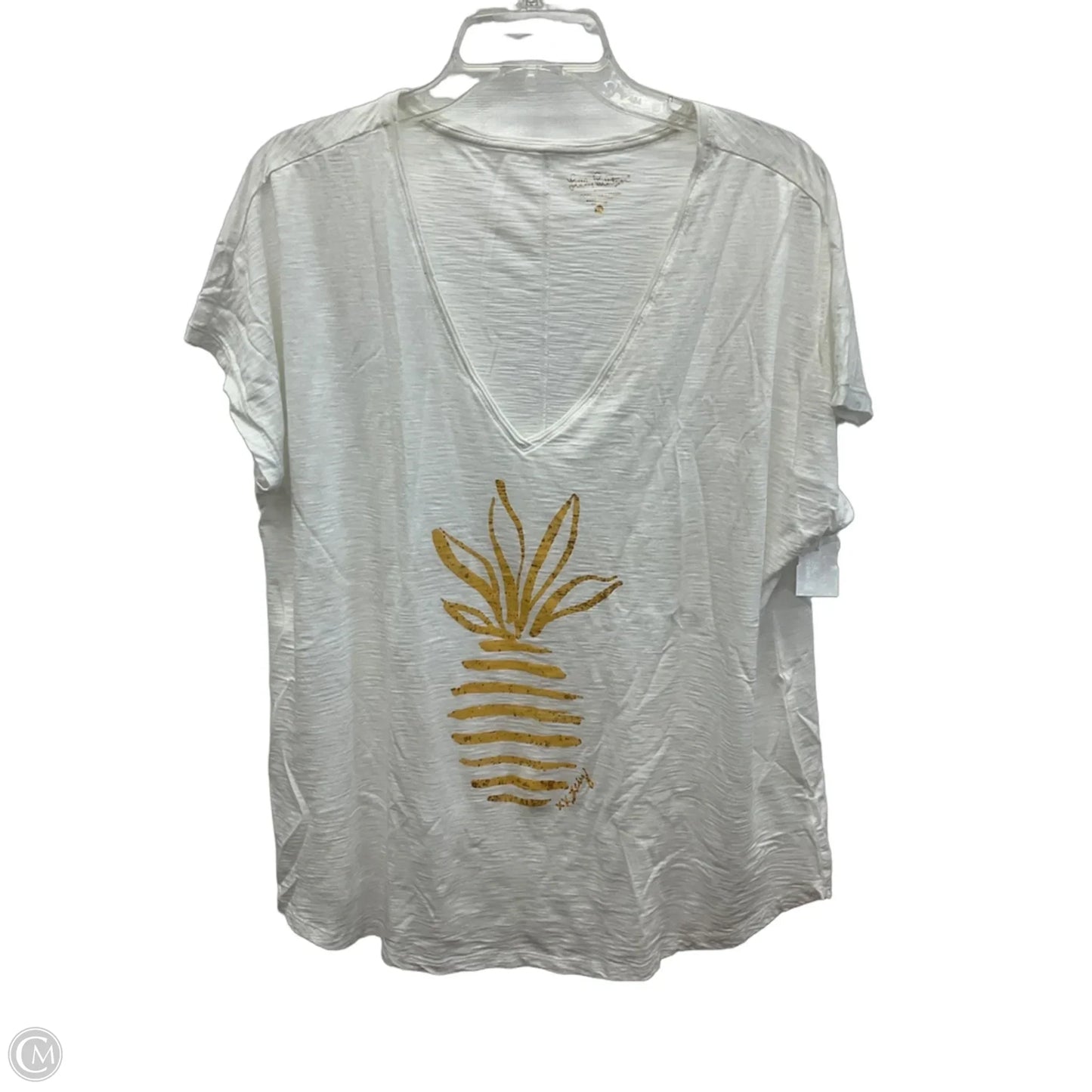 Top Short Sleeve By Lilly Pulitzer In White, Size: Xl
