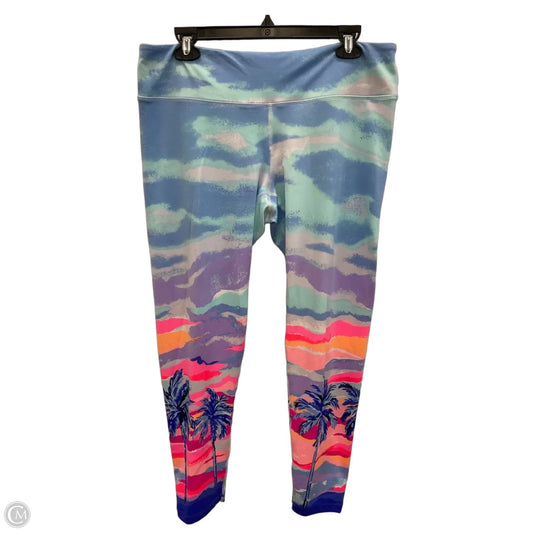 Athletic Leggings By Lilly Pulitzer In Blue, Size: Xl