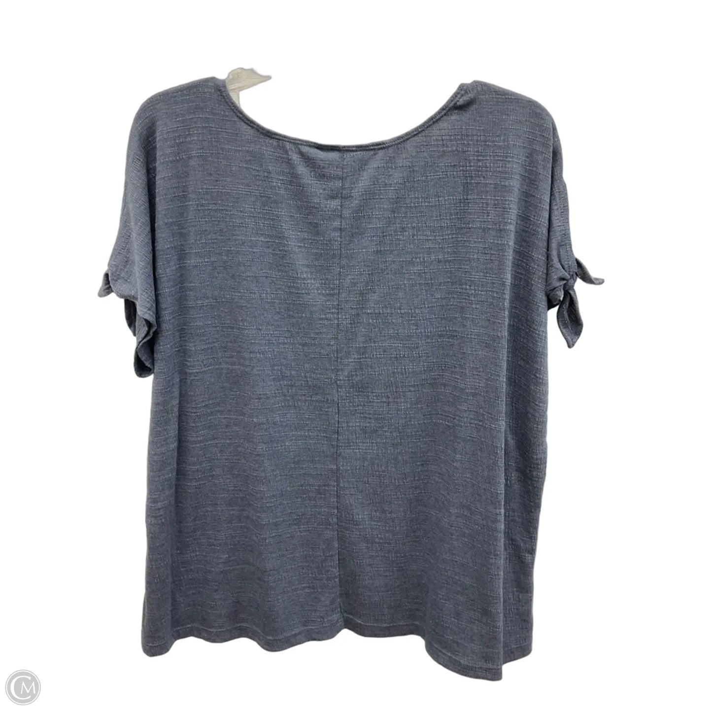 Top Short Sleeve By Max Studio In Blue, Size: 1x