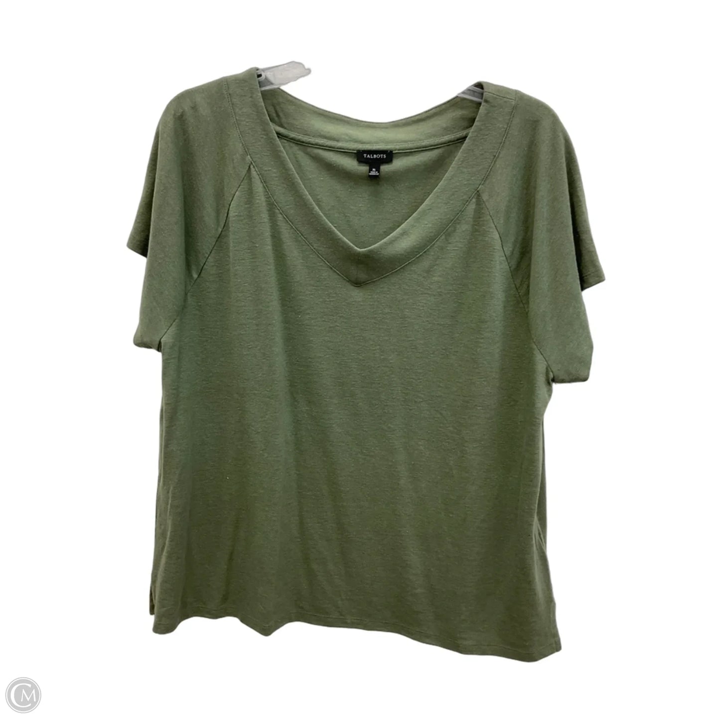 Top Short Sleeve By Talbots In Green, Size: Xl
