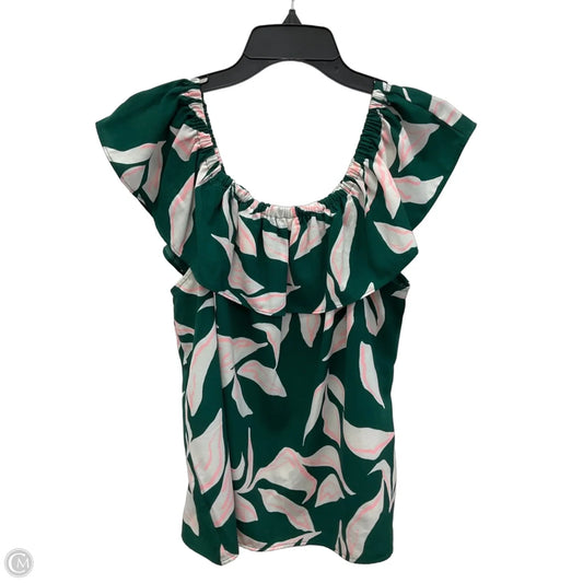 Top Short Sleeve By Nine West In Green, Size: L