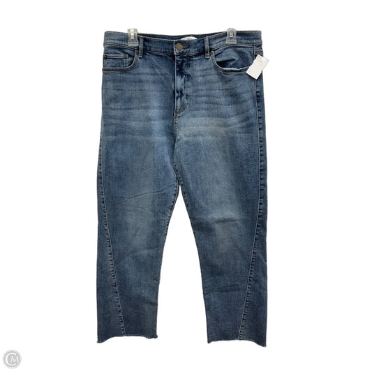 Jeans Straight By Loft In Blue Denim, Size: 12