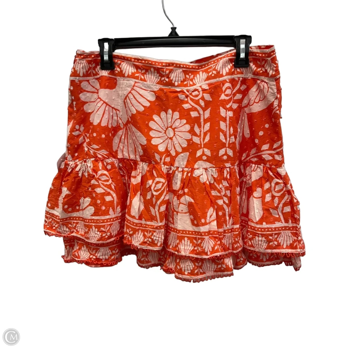 Skirt Mini & Short By Farm Rio In Orange, Size: L