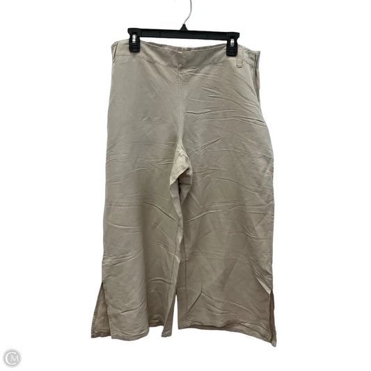 Pants Wide Leg By J. Jill In Beige, Size: L
