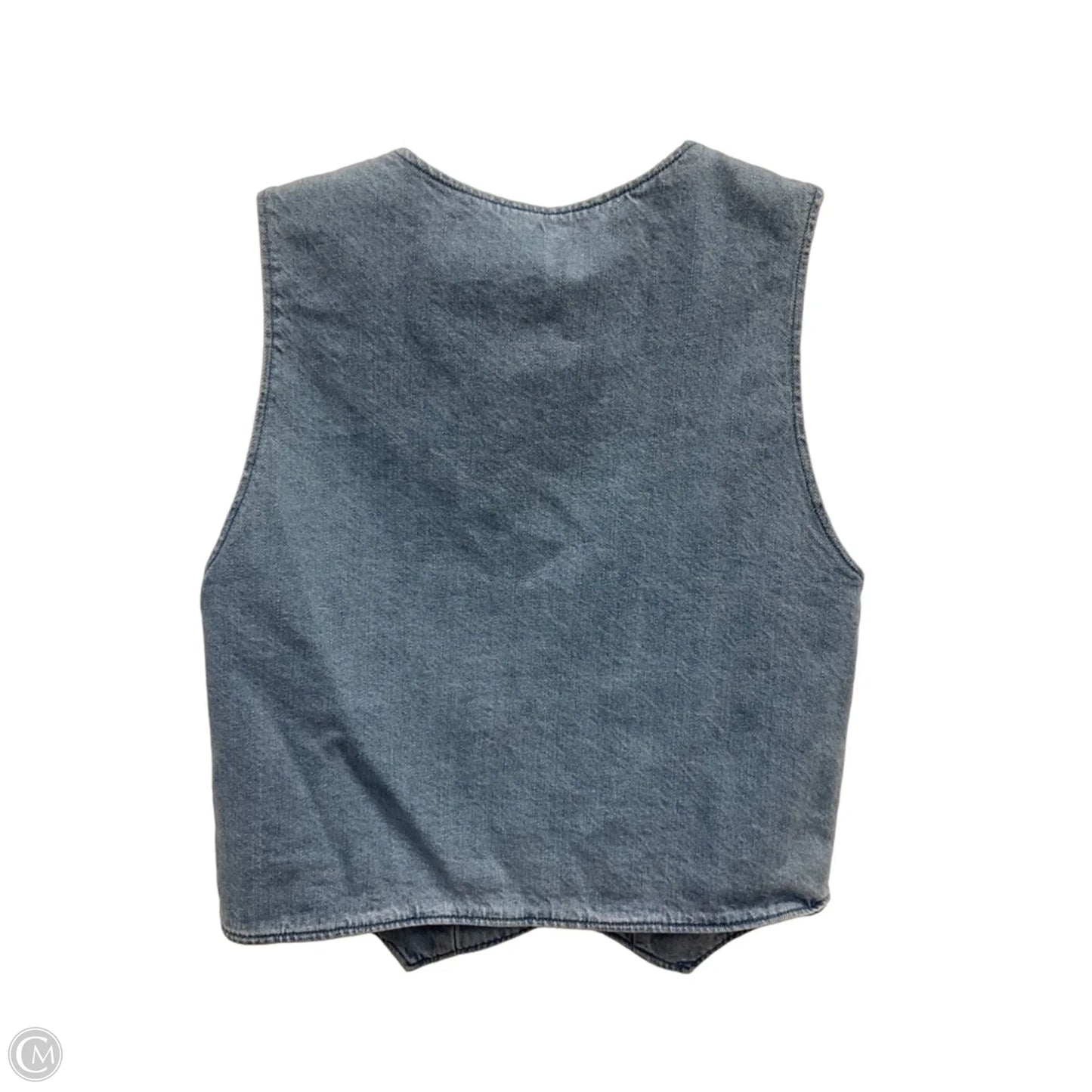 Top Sleeveless By Mumu In Blue Denim, Size: S