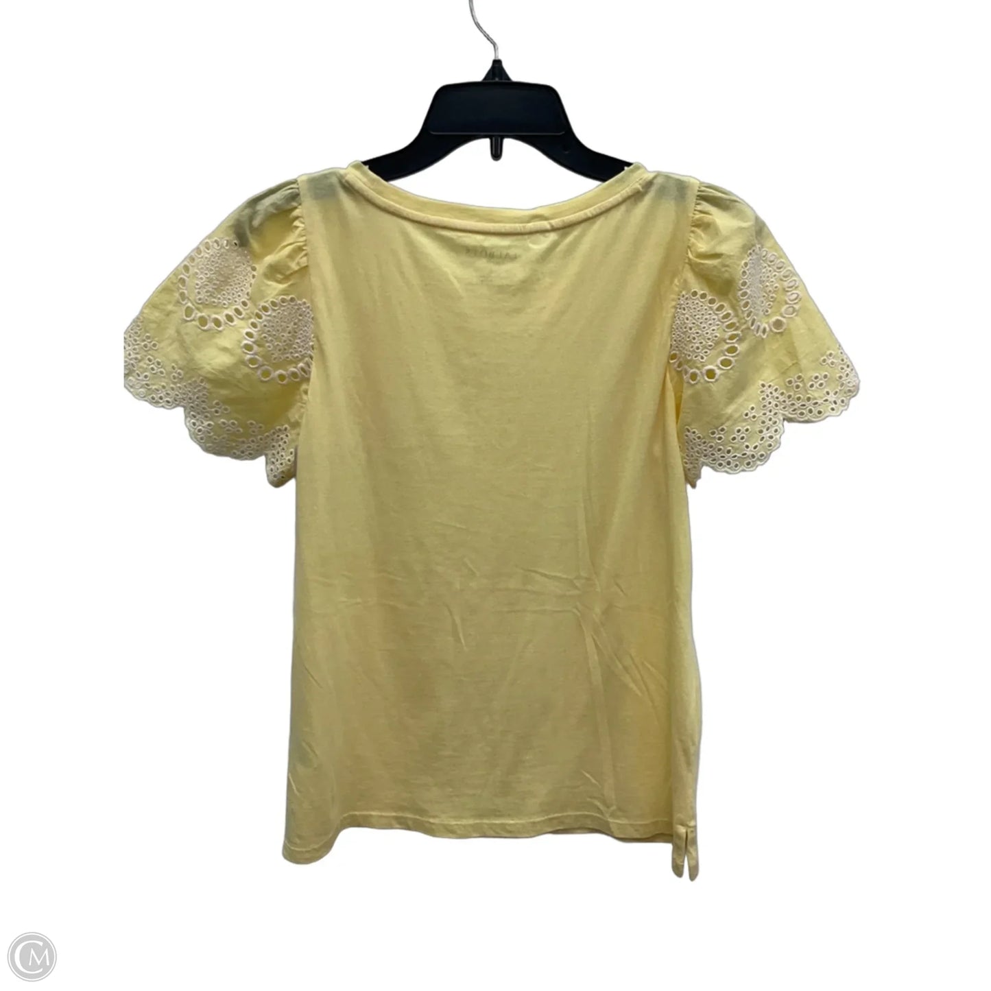 Top Short Sleeve By Talbots In Yellow, Size: Sp
