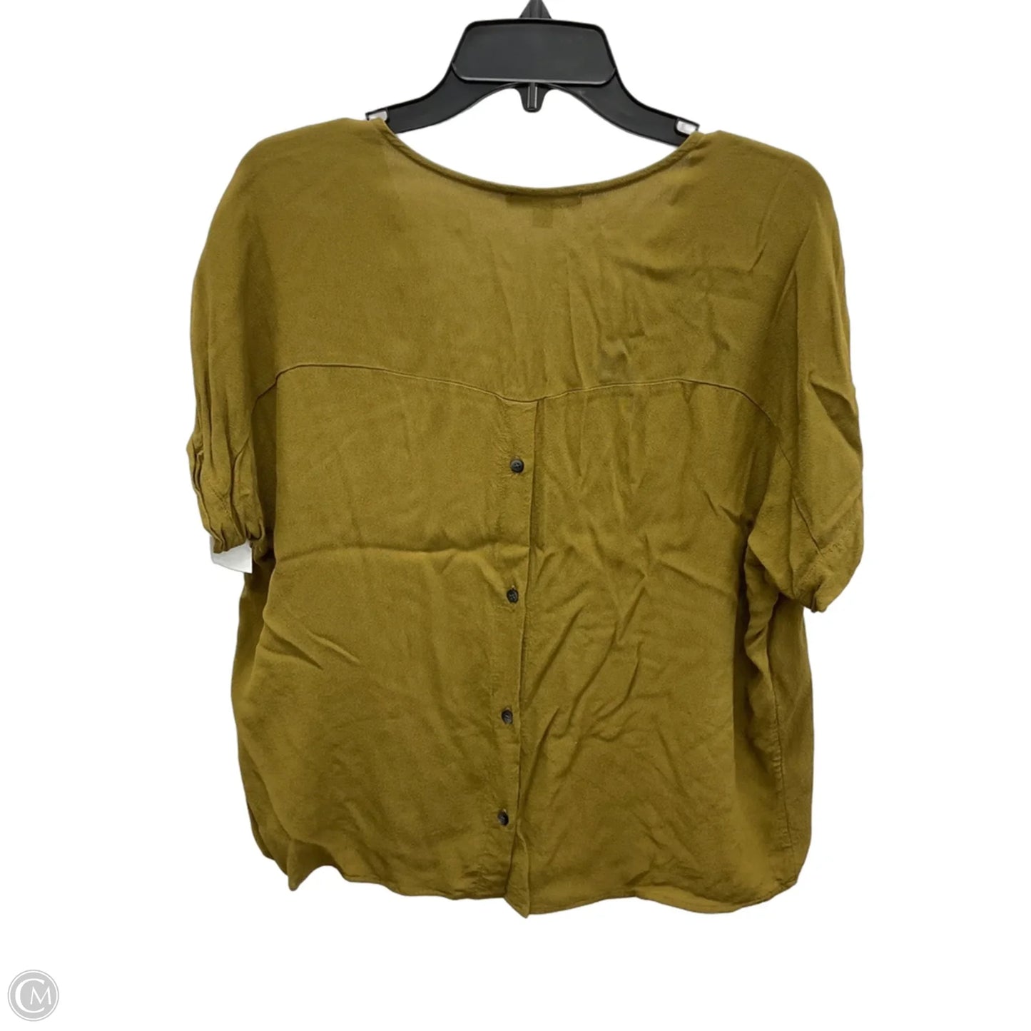 Top Short Sleeve By Madewell In Green, Size: M
