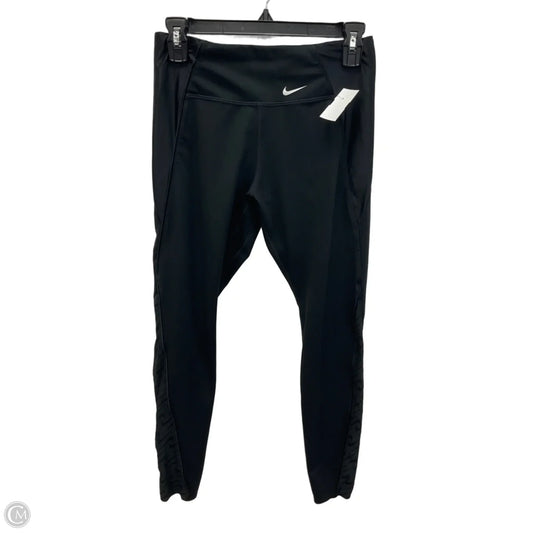 Athletic Leggings By Nike In Black, Size: M
