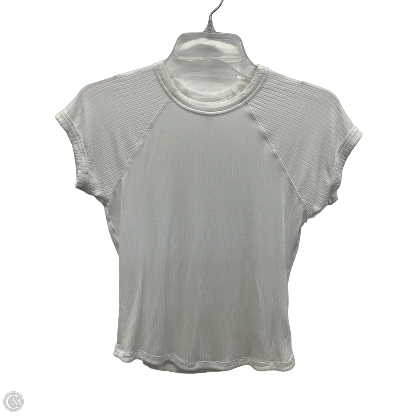 Athletic Top Short Sleeve By Athleta In White, Size: S