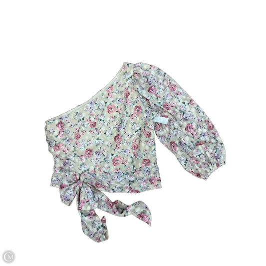 Top 3/4 Sleeve By Express In Floral Print, Size: M