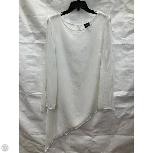 Top Long Sleeve By Chicos In White, Size: S