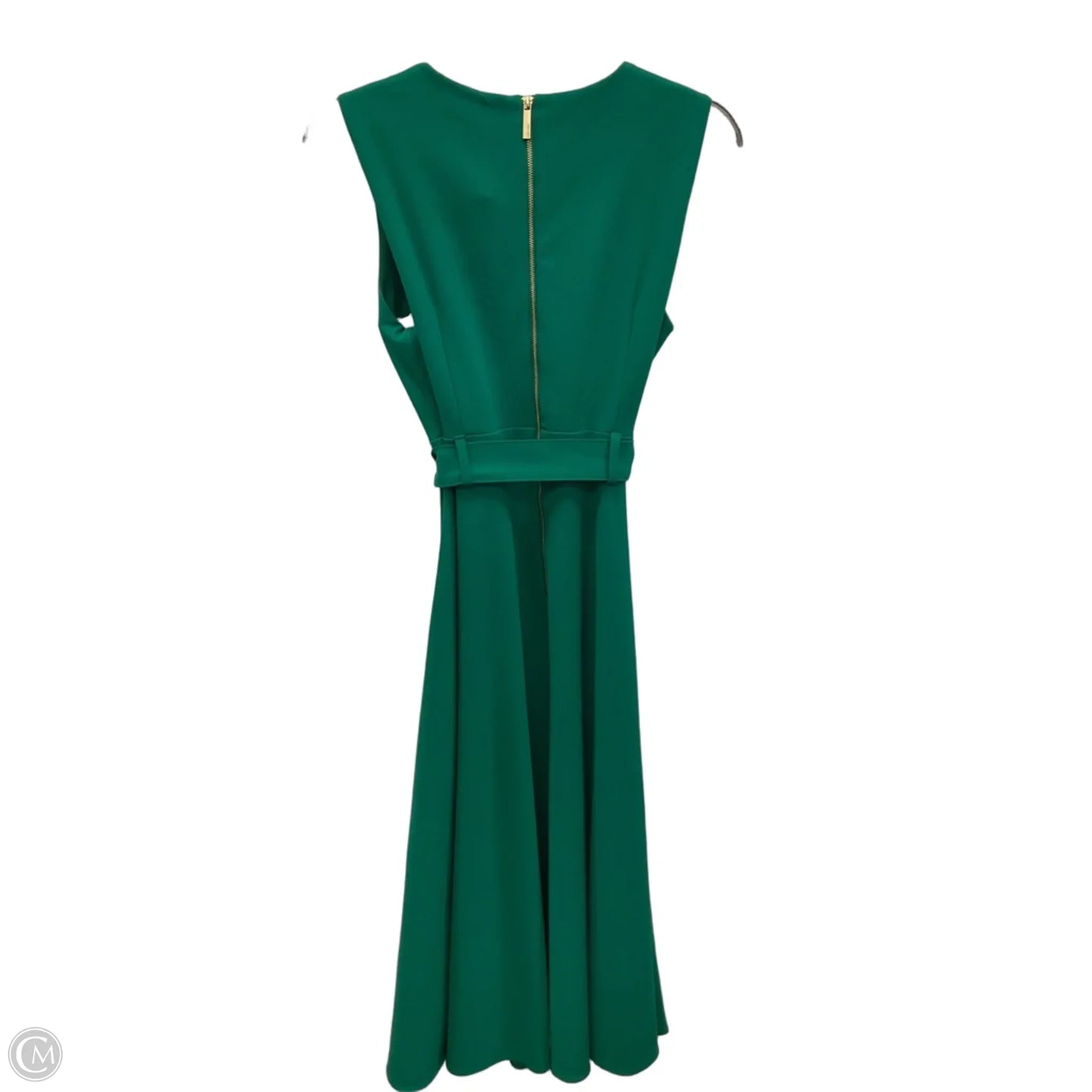 Dress Casual Midi By Calvin Klein In Green, Size: M