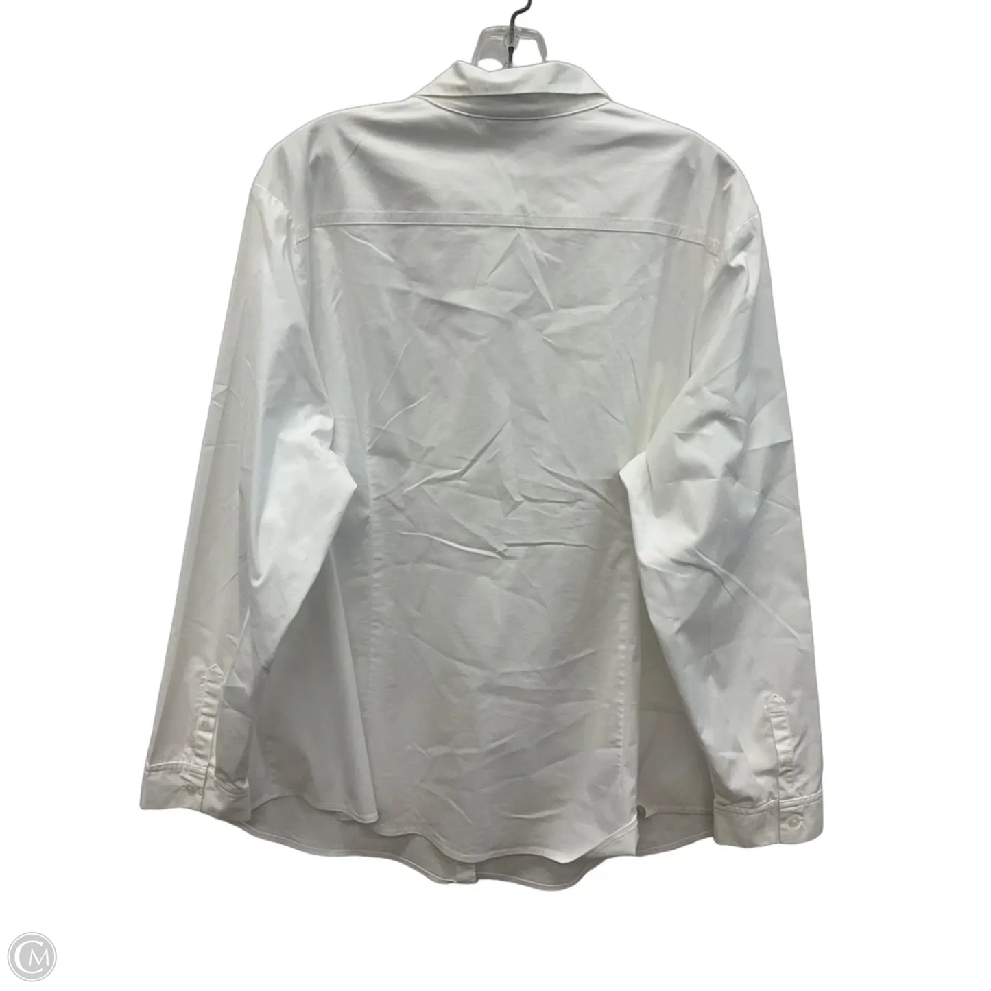 Blouse Long Sleeve By J. Jill In White, Size: 2x