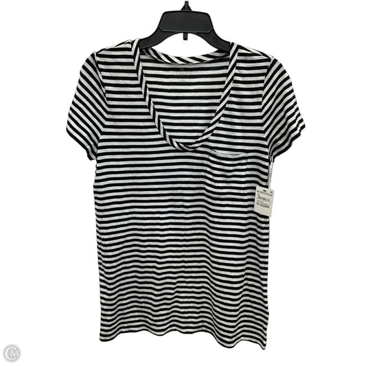 Top Short Sleeve By Caslon In Striped Pattern, Size: M
