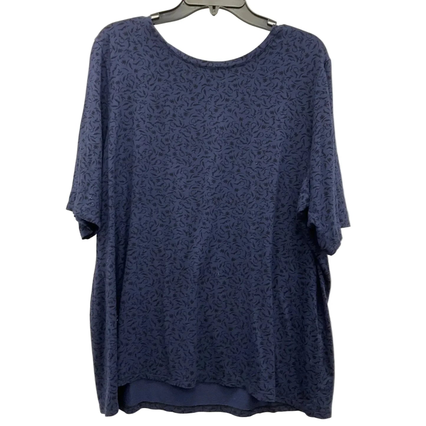 Top Short Sleeve By Chicos In Blue, Size: Xl