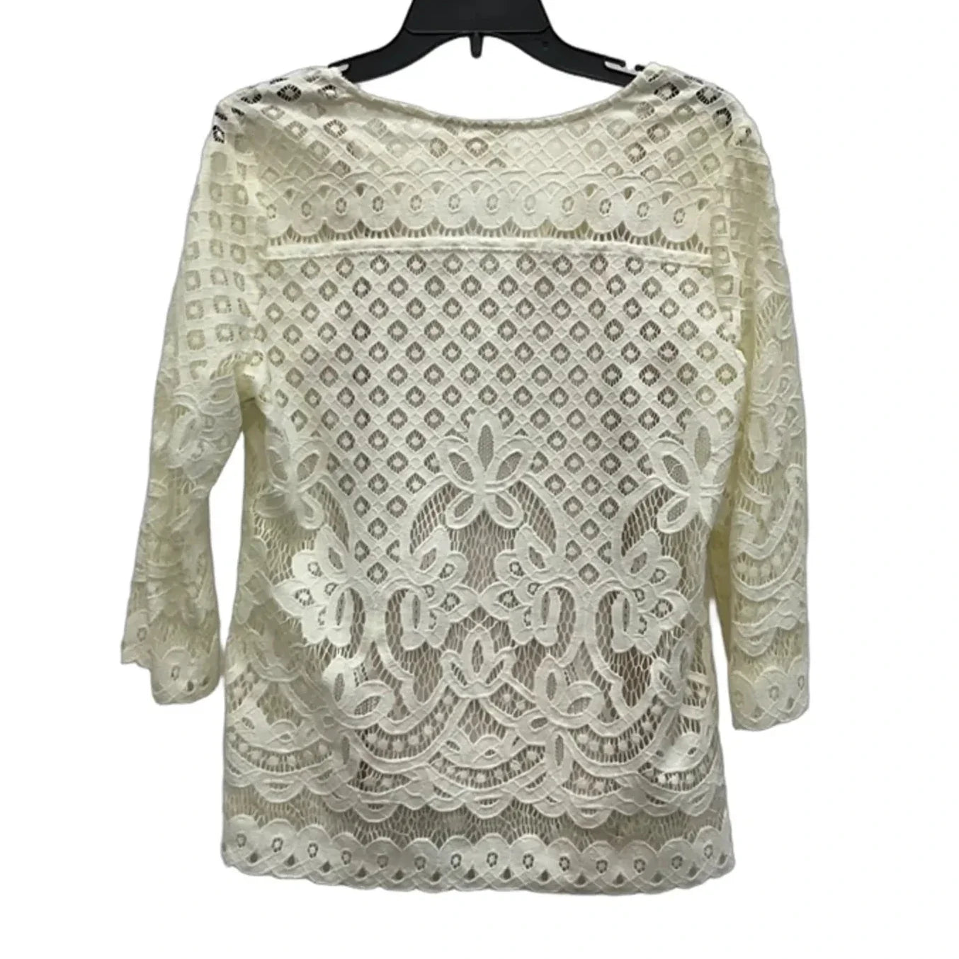 Top Long Sleeve By Chicos In Cream, Size: S