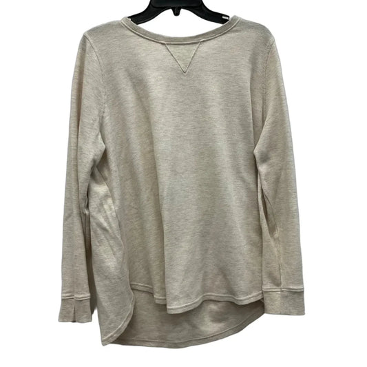 Top Long Sleeve By Lane Bryant In Cream, Size: 1x