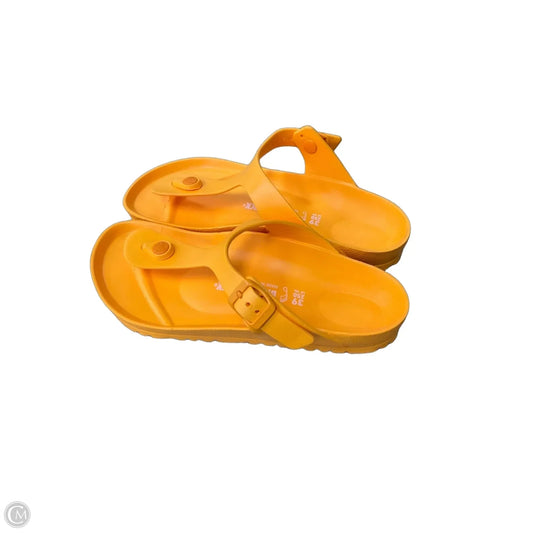Sandals Flats By Birkenstock In Orange, Size: 8.5