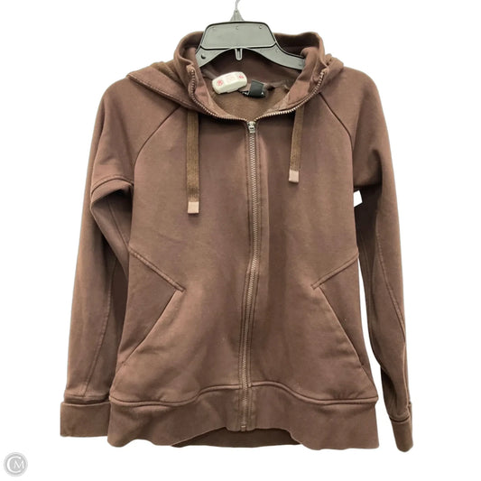 Athletic Jacket By Athleta In Brown, Size: M