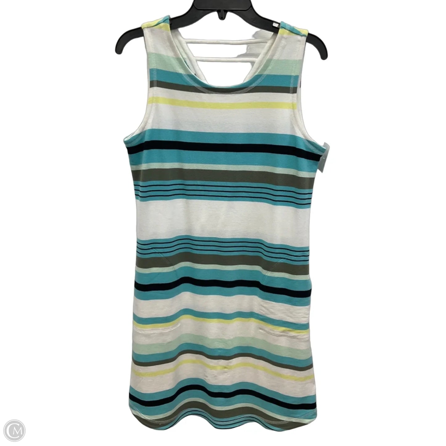Dress Casual Midi By Talbots In Striped Pattern, Size: Mp