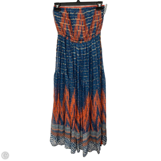 Dress Party Long By Anthropologie In Multi-colored, Size: Xxs