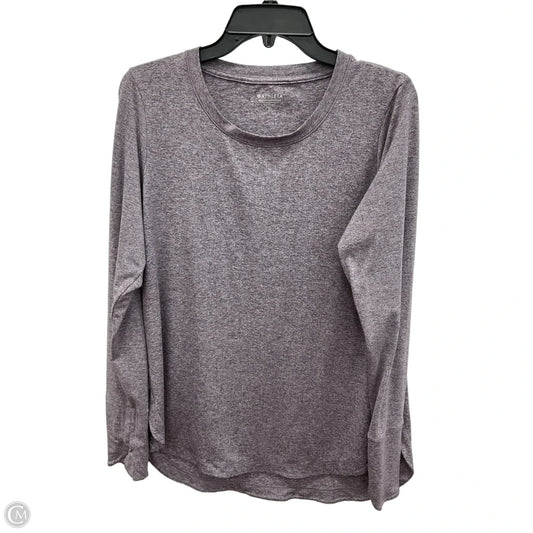 Athletic Top Long Sleeve Crewneck By Athleta In Purple, Size: L
