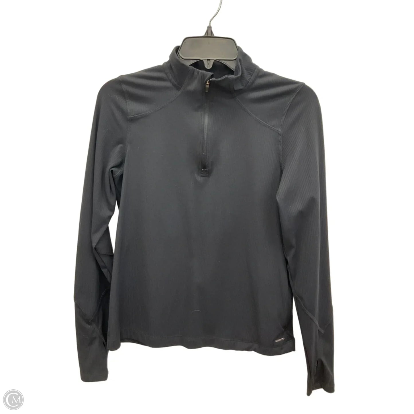 Athletic Top Long Sleeve Collar By Mondetta In Black, Size: S