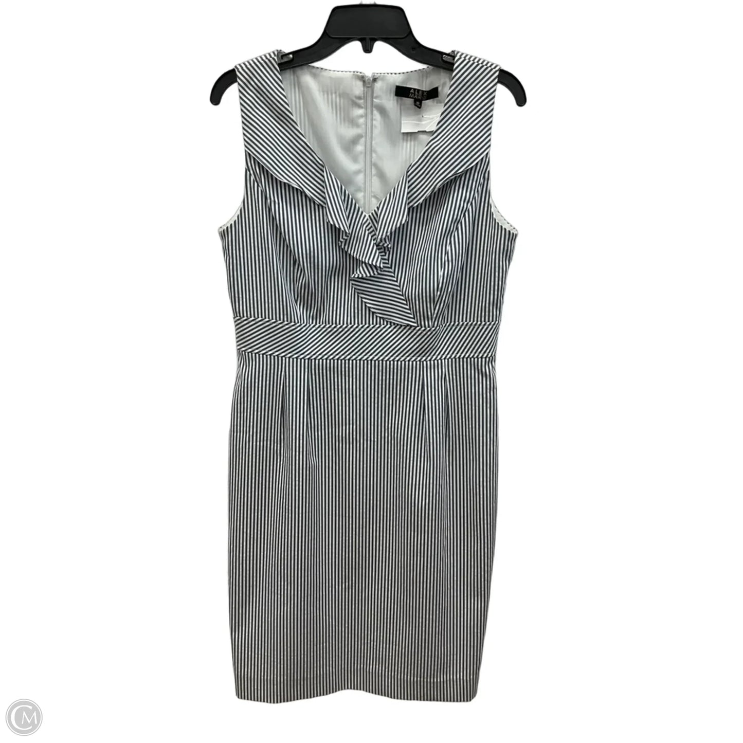 Dress Casual Short By Alex Marie In Striped Pattern, Size: 10